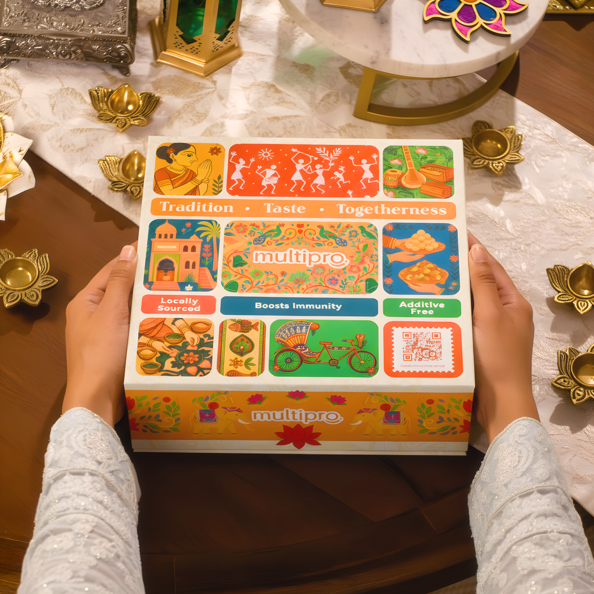 Multipro Premium Festive Gift Box – Embrace the Essence of India