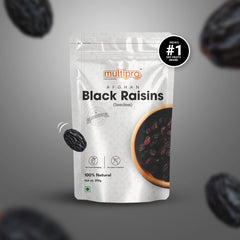 Multipro Afghan Black Raisins (Seedless) | 100% Natural | 200g