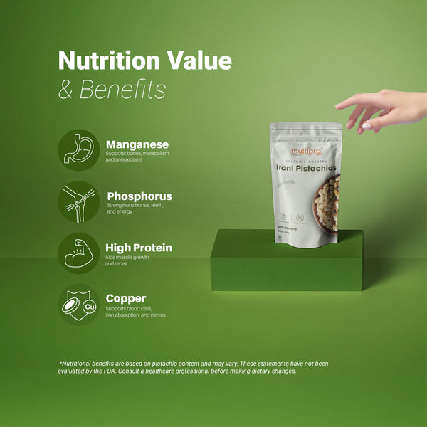 Multipro Premium Nut Combo | Roasted & Salted Pistachios, Cashews & Almonds | 100% Natural | No-Touch Packaging | 3 x 200g Packs