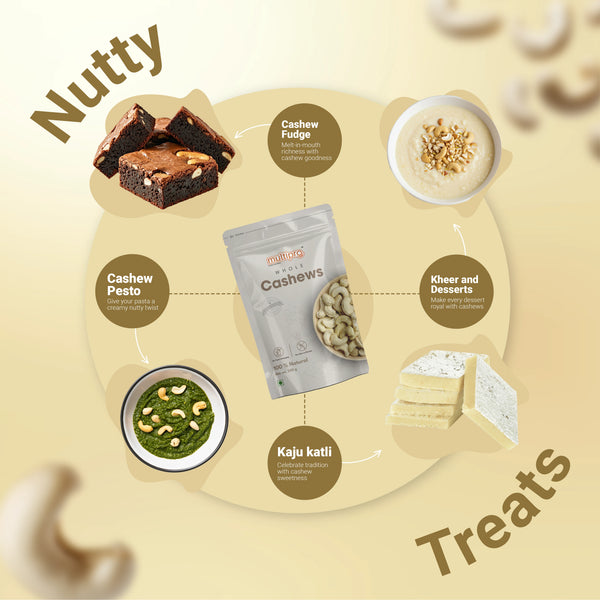 Multipro Whole Cashews | 100% Natural | No-Touch Packaging | 200g