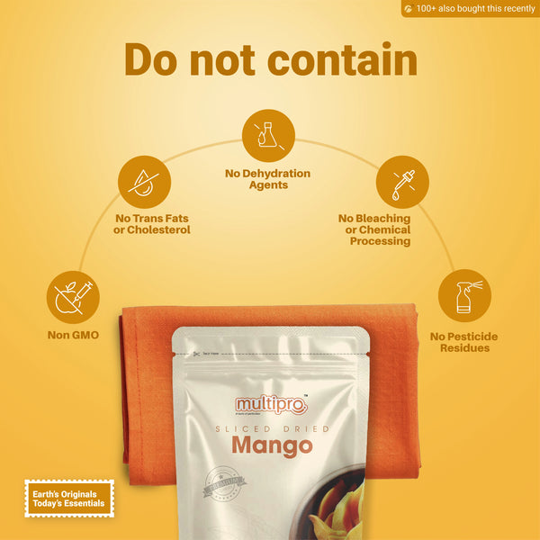 Multipro Sliced Dried Mango | 100% Natural | No-Touch Packaging | 150g