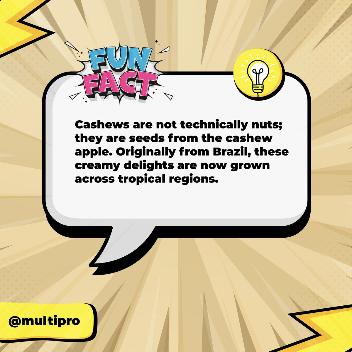 Multipro Whole Cashews | 100% Natural | No-Touch Packaging | 200g