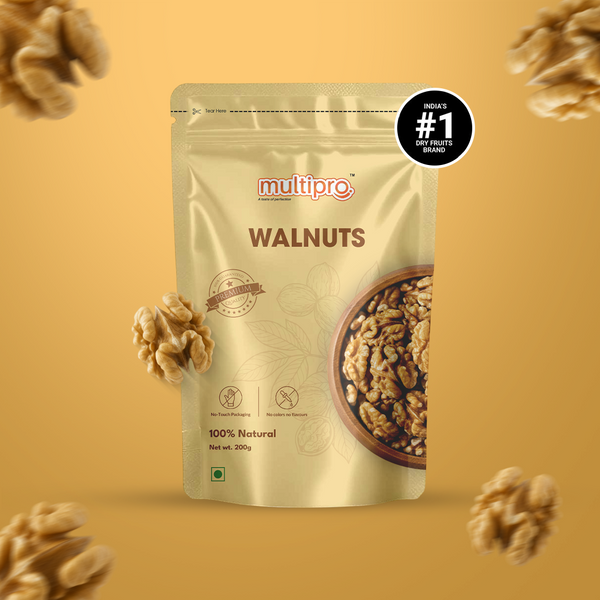 Walnuts | Premium Whole Kernels | 100% Natural | No-Touch Packaging | 200g