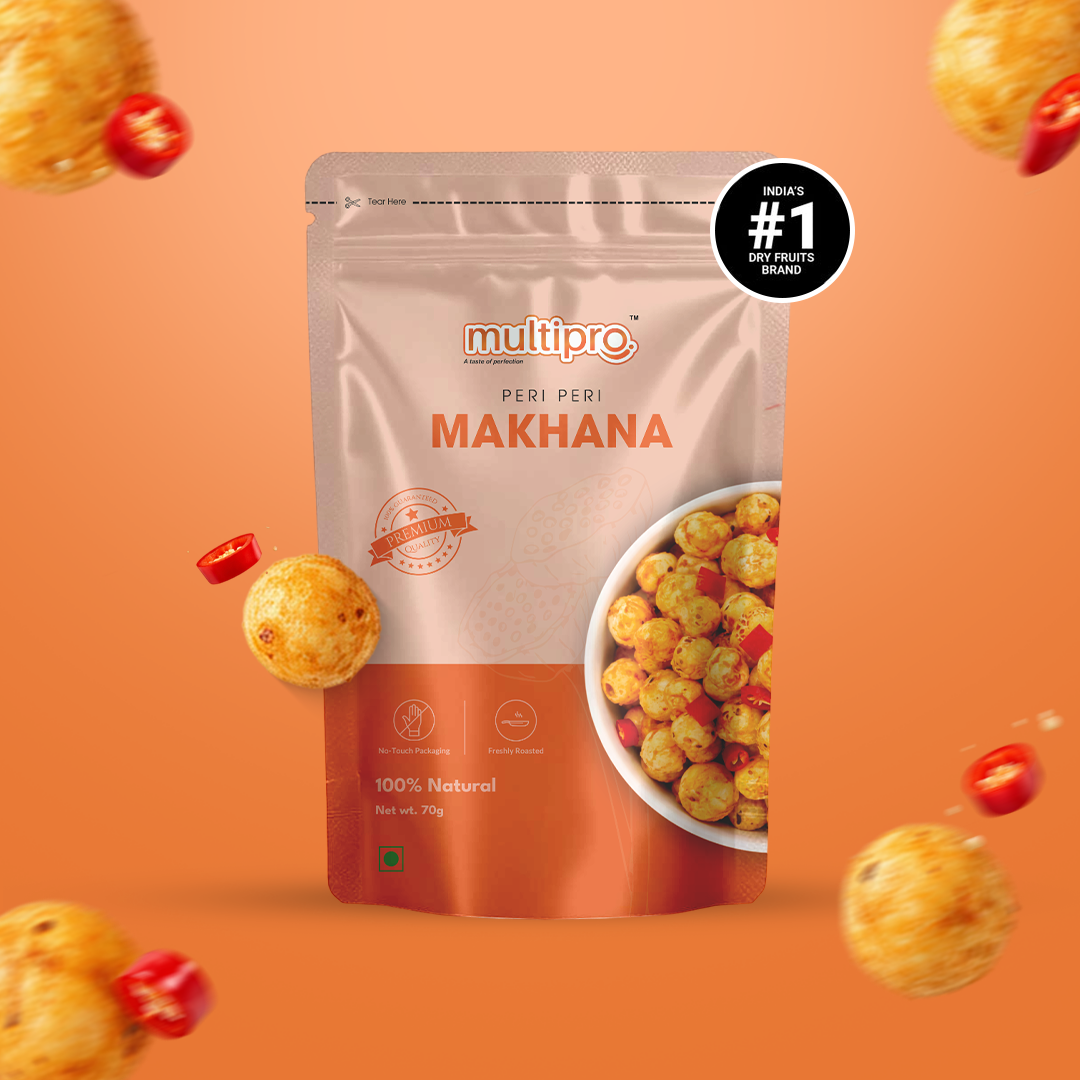 Peri Peri Makhana | Bold & Spicy | Oven Roasted | No-Touch Packaging | 70g