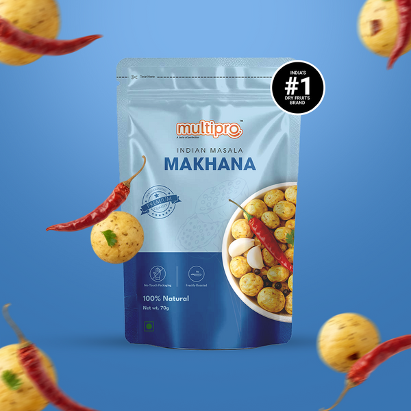 Indian Masala Makhana | Desi Flavors | Oven Roasted | No-Touch Packaging | 70g