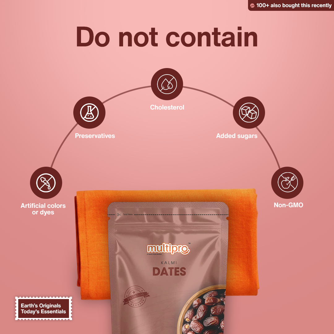Kalmi Dates | Premium Quality | Naturally Sweet | No-Touch Packaging | 200g