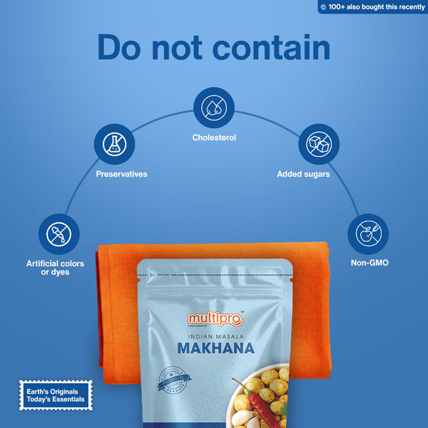 Indian Masala Makhana | Desi Flavors | Oven Roasted | No-Touch Packaging | 70g