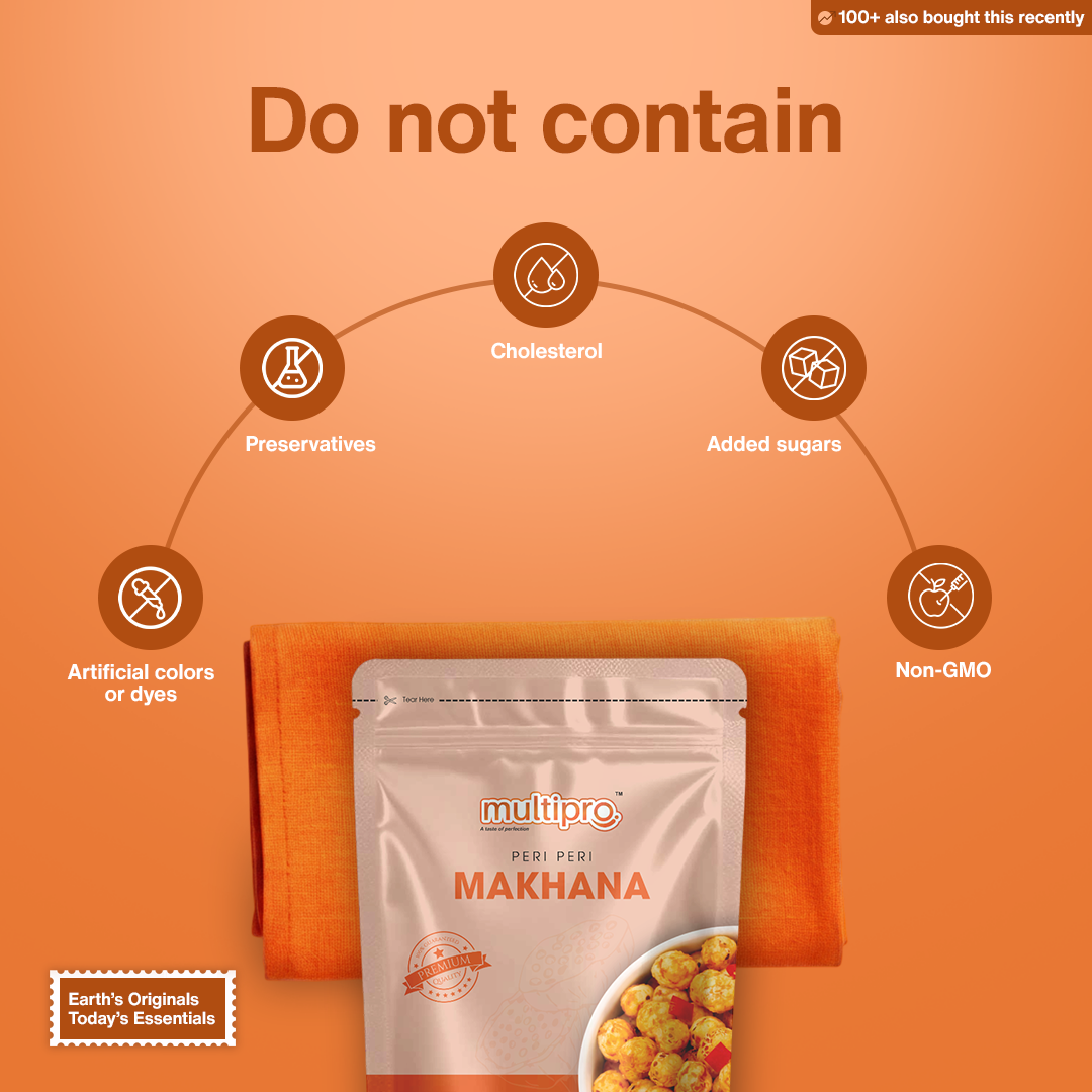Peri Peri Makhana | Bold & Spicy | Oven Roasted | No-Touch Packaging | 70g